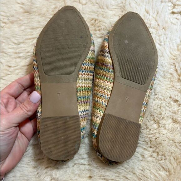Serra Multi Colored Raffia Boho Mules size 7 - Picture 3 of 7